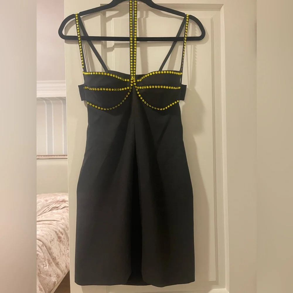 The Attico Abito Coco Embellished Mini Dress - Picture 3 of 6